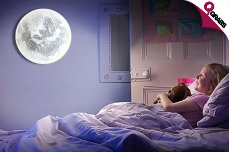 From QR99 Be Lulled to Sleep with a Realistic Moon Night Light! (Up to QR398 Value)